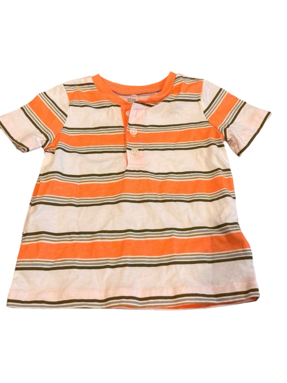 Carter’s Baby Boys Striped Henley T-Shirt 12 Months